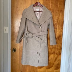 Madewell Copenhagen Belted Coat in Insuluxe Fabric